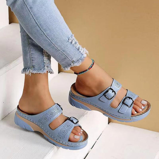 Sophia - Women's Orthopedic Sandals with Adjustable Buckle Straps
