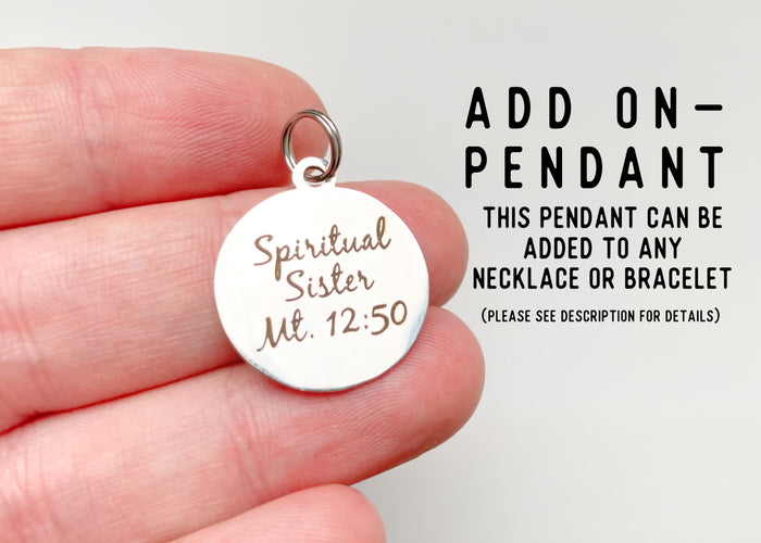Spiritual Sister Stainless Steel or Gold Pendant - GINGERS