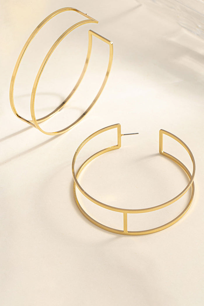 Square Large Hoop Earring