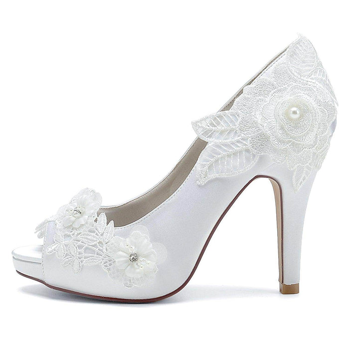 Stiletto Heel 10cm Silk-Like Shoes CK0374 - COCOMELODY