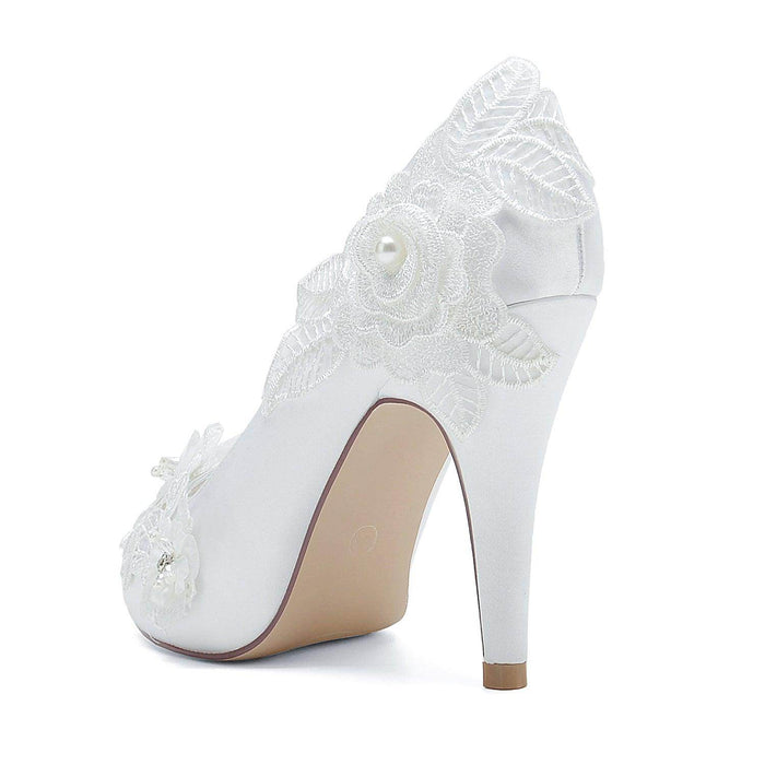 Stiletto Heel 10cm Silk-Like Shoes CK0374 - COCOMELODY