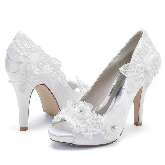 Stiletto Heel 10cm Silk-Like Shoes CK0374 - COCOMELODY