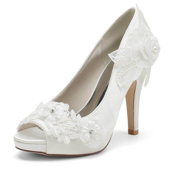 Stiletto Heel 10cm Silk-Like Shoes CK0374 - COCOMELODY