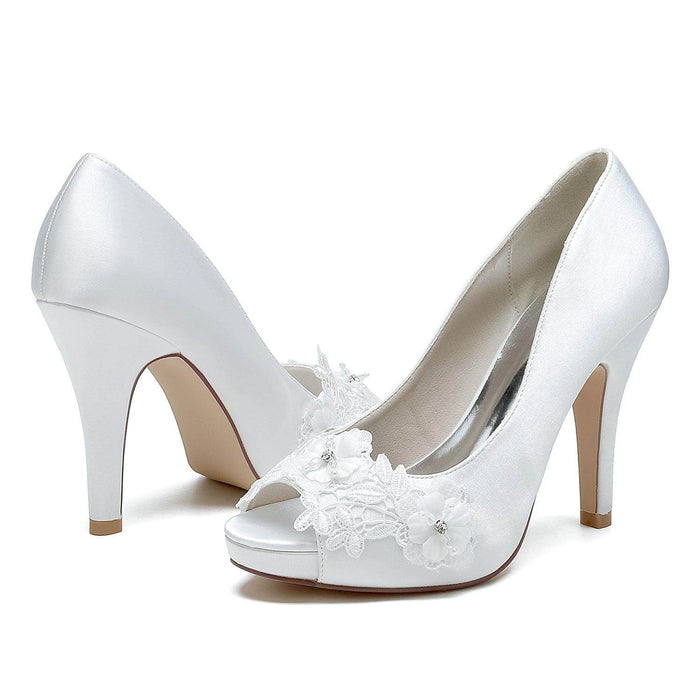 Stiletto Heel 10cm Silk-Like Shoes CK0416 - COCOMELODY