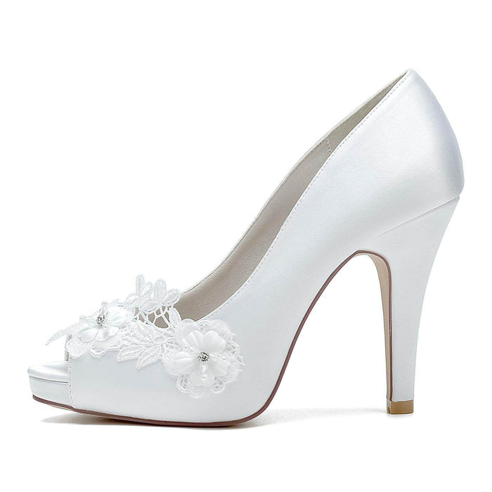 Stiletto Heel 10cm Silk-Like Shoes CK0416 - COCOMELODY