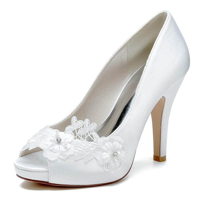 Stiletto Heel 10cm Silk-Like Shoes CK0416 - COCOMELODY