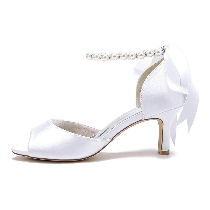 Stiletto Heel 6.5cm Silk-Like Shoes CK0440 - COCOMELODY