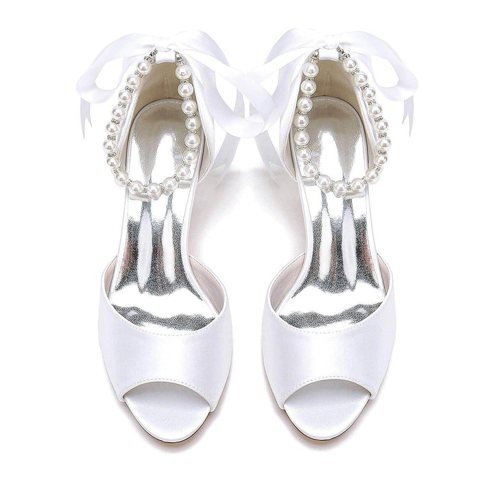 Stiletto Heel 6.5cm Silk-Like Shoes CK0440 - COCOMELODY