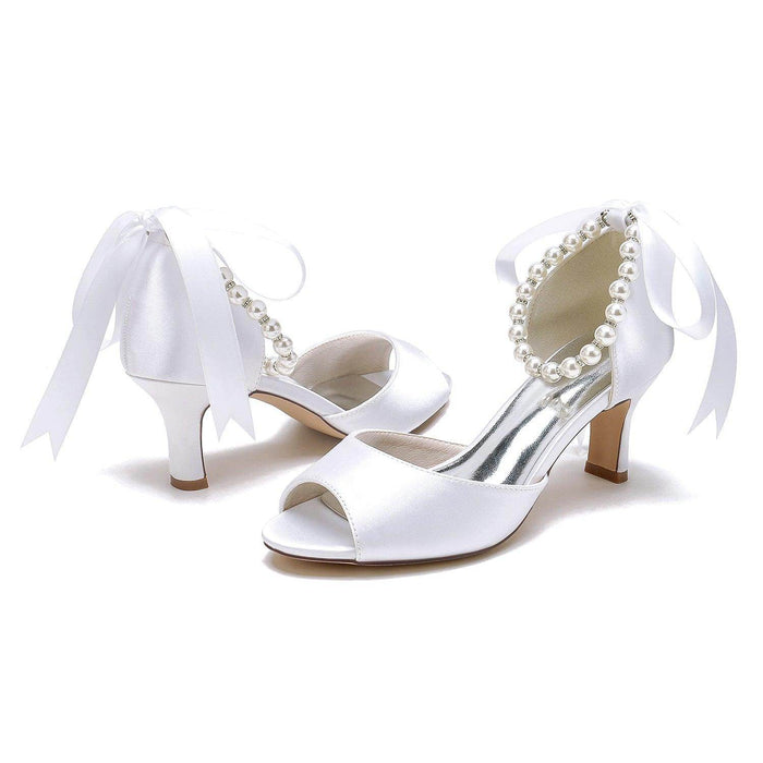Stiletto Heel 6.5cm Silk-Like Shoes CK0440 - COCOMELODY
