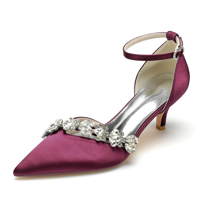 Stiletto Heel 6cm Silk-Like Shoes CK0358 - COCOMELODY