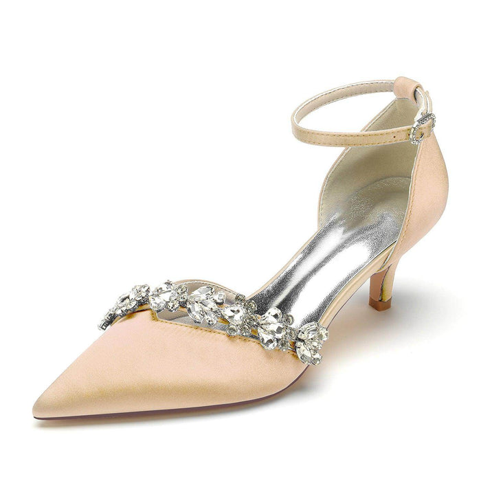 Stiletto Heel 6cm Silk-Like Shoes CK0358 - COCOMELODY