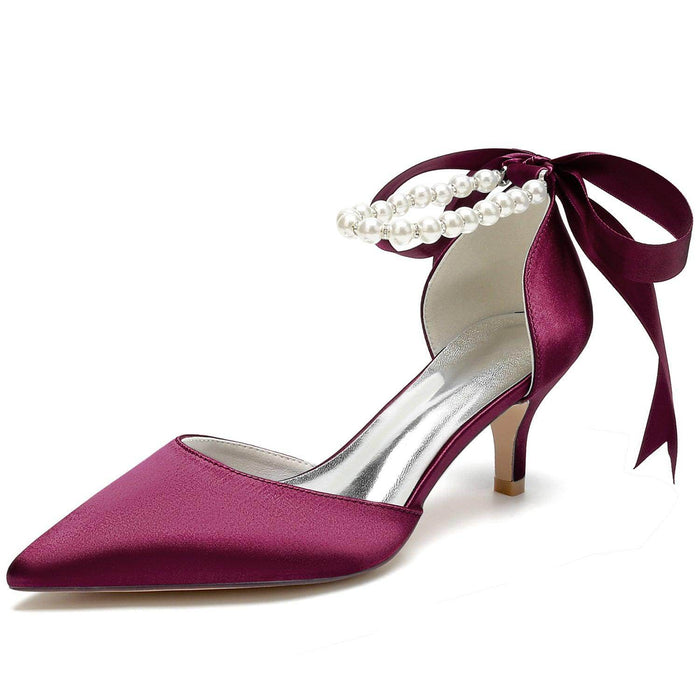 Stiletto Heel 6cm Silk-Like Shoes CK0420 - COCOMELODY