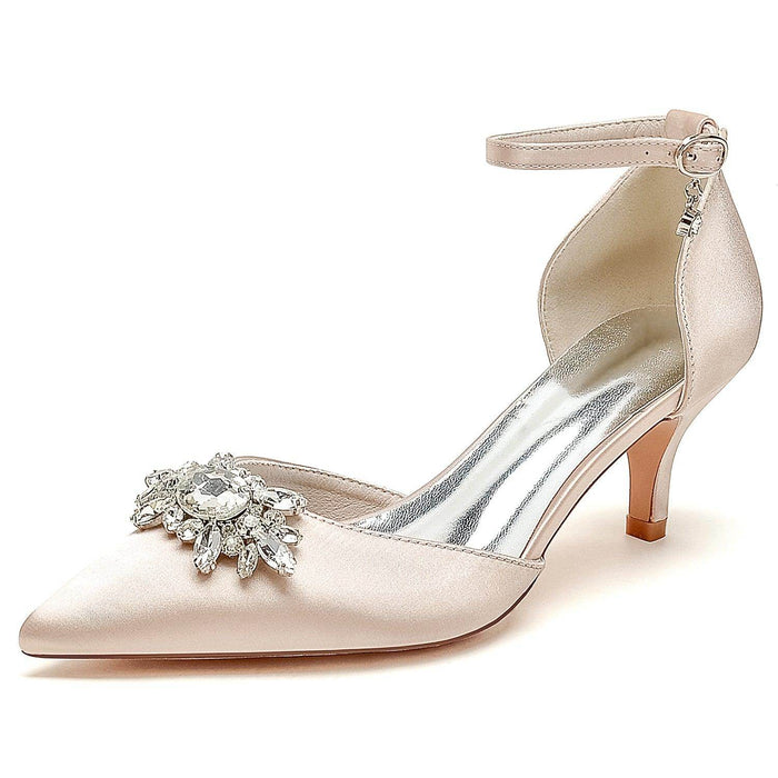 Stiletto Heel 6cm Silk-Like Shoes CK0422 - COCOMELODY