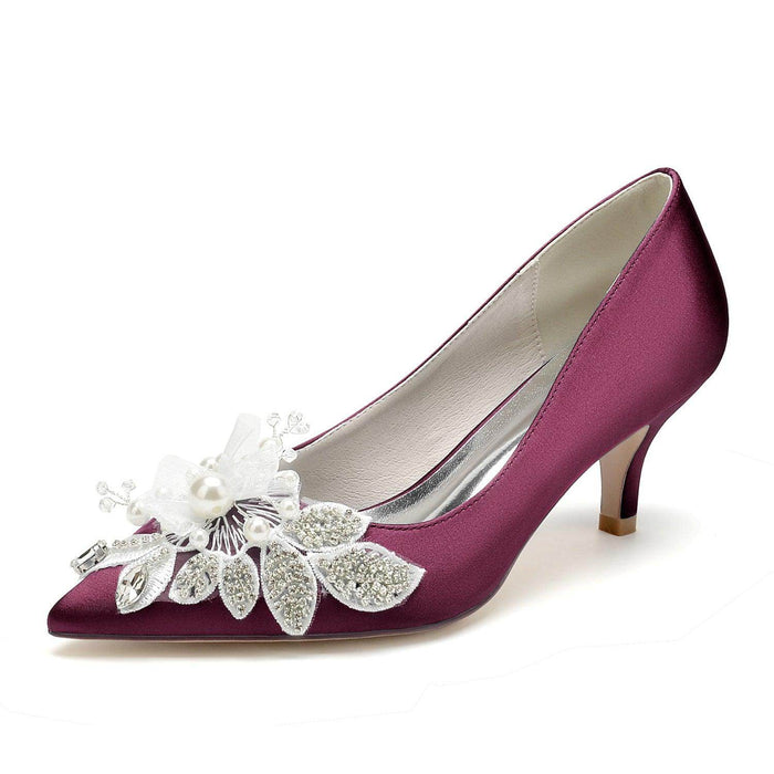 Stiletto Heel 6cm Silk-Like Shoes CK0426 - COCOMELODY