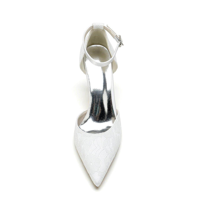 Stiletto Heel 8.5cm Silk-Like Lace Shoes CK0379 - COCOMELODY