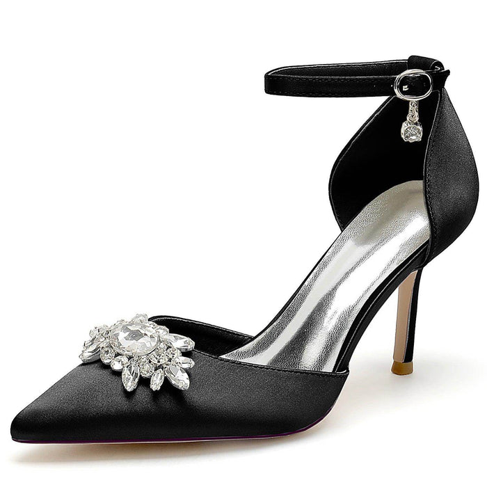 Stiletto Heel 8.5cm Silk-Like Shoes CK0445 - COCOMELODY