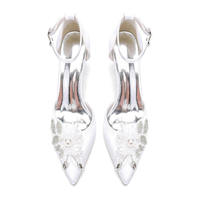 Stiletto Heel 8.5cm Silk-Like Shoes CK0476 - COCOMELODY