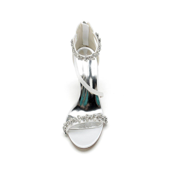 Stiletto Heel 9.5cm Silk-Like Shoes CK0391 - COCOMELODY