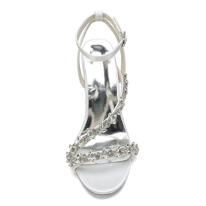 Stiletto Heel 9.5cm Silk-Like Shoes CK0392 - COCOMELODY