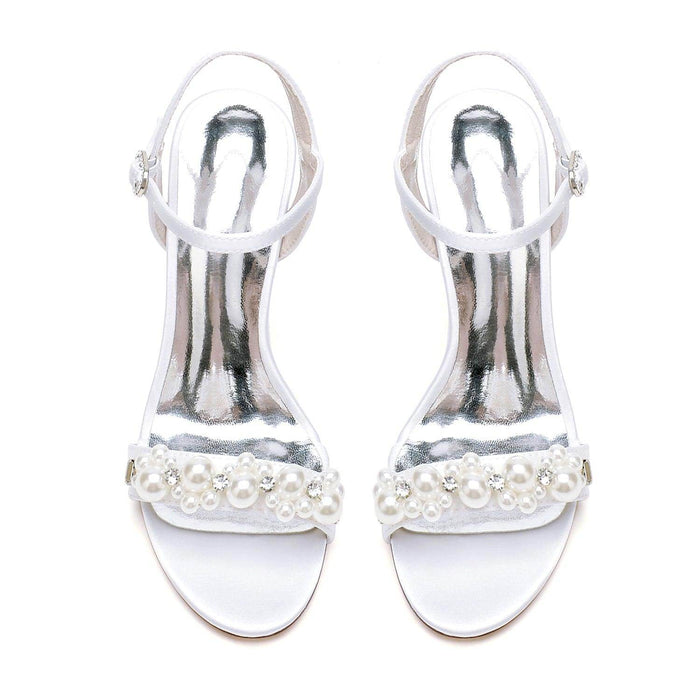 Stiletto Heel 9.5cm Silk-Like Shoes CK0478 - COCOMELODY
