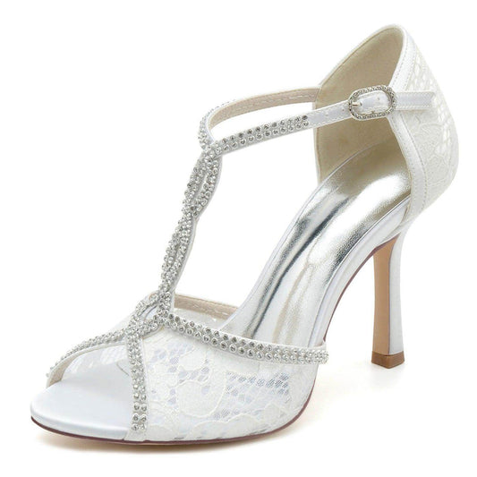 Stiletto Heel 9.5cm Tulle Shoes CK0479 - COCOMELODY
