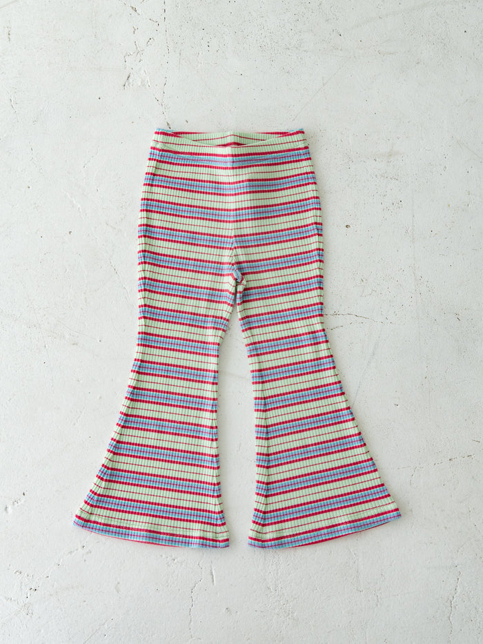 Stripe flare pants
