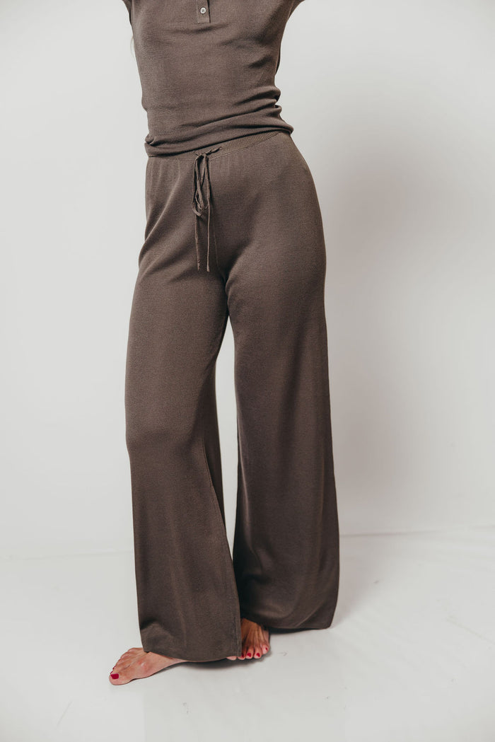 Sutton Ribbed Knit Set in Olive