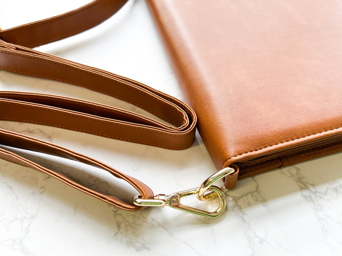 Tan Ministry Organizer with a Strap - Fully Accomplish - GINGERS