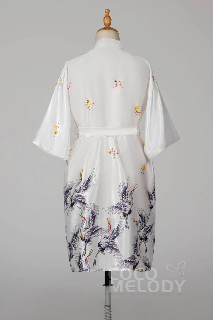 Tea Length Silk-Like Robes CZ0205 - COCOMELODY