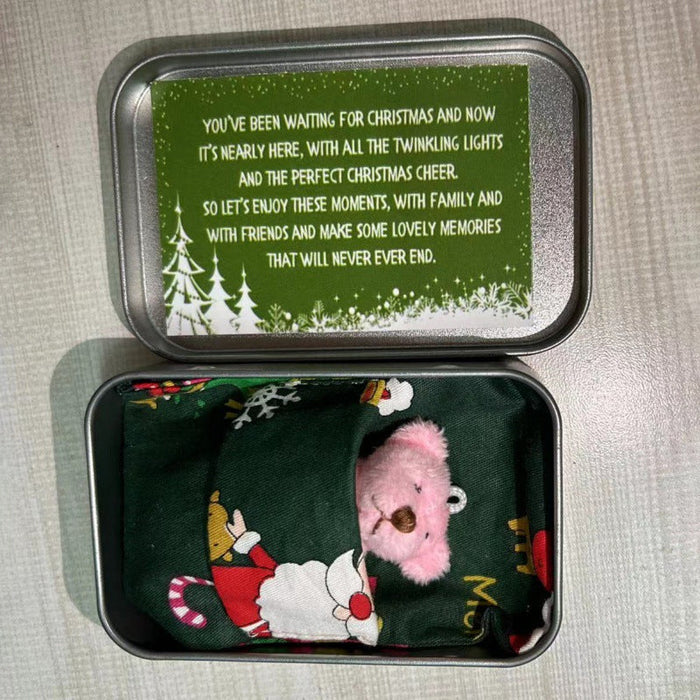 Pink / GREEN BAG + BOX + GREEN GREETING CARD