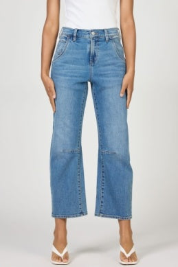The Lasso Barrel Jean - Greige Goods