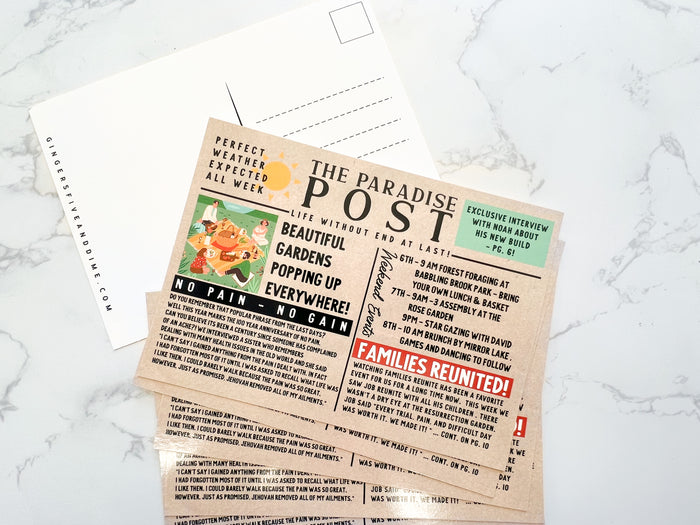 The Paradise Post 5 x 7 Postcards - GINGERS
