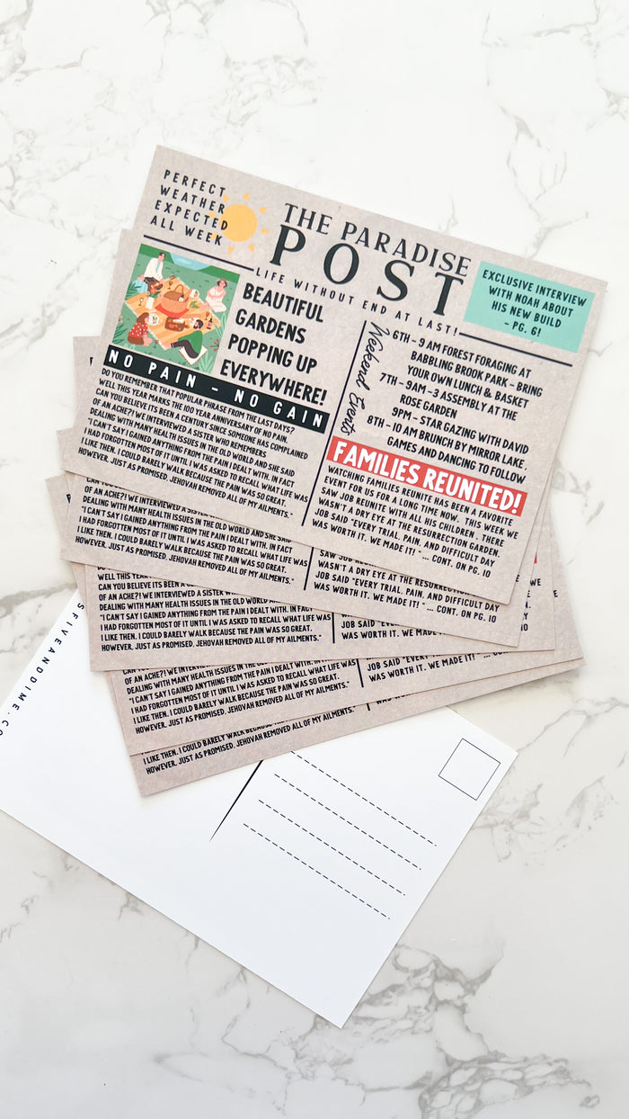 The Paradise Post 5 x 7 Postcards - GINGERS