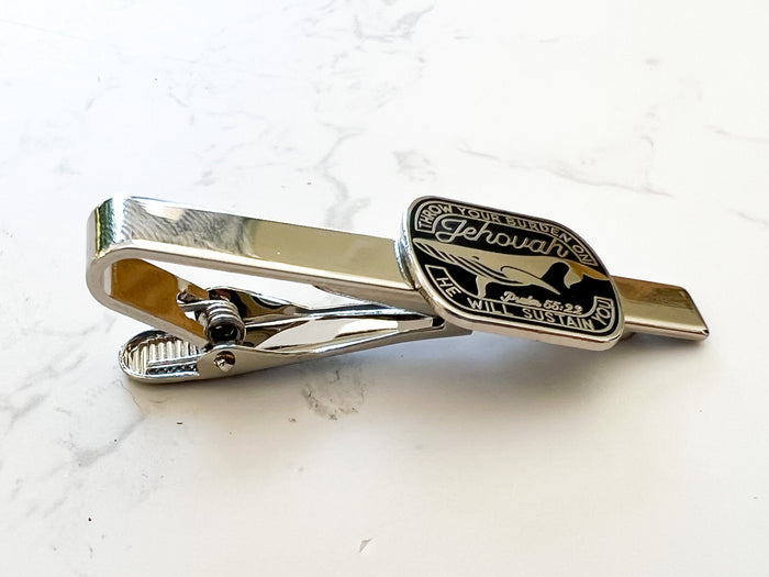 Throw Your Burden Tie Clip Silver - GINGERS