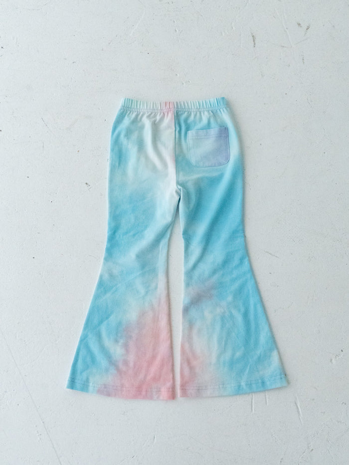 Tie-dye flare pants