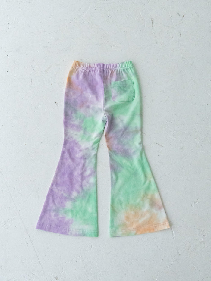 Tie-dye flare pants