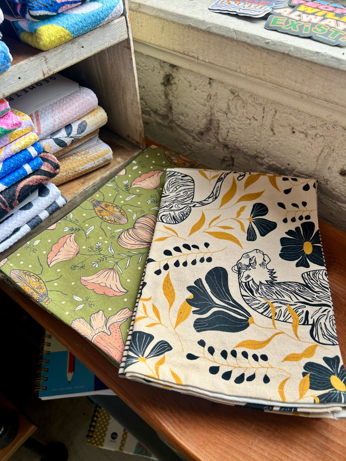 Tiger Tiger Cotton Tea Towel – Jungle Botanical Design
