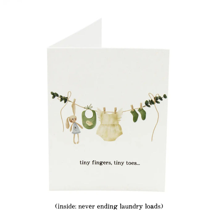 tiny fingers, tiny toes... | Baby Card