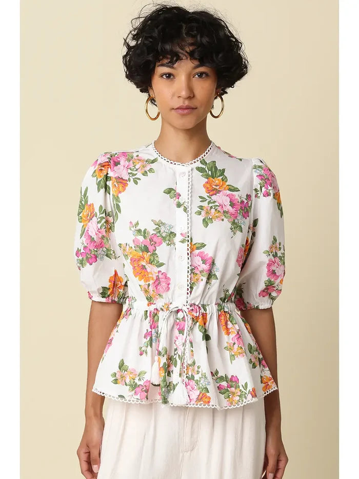Trisha Blouse - Greige Goods