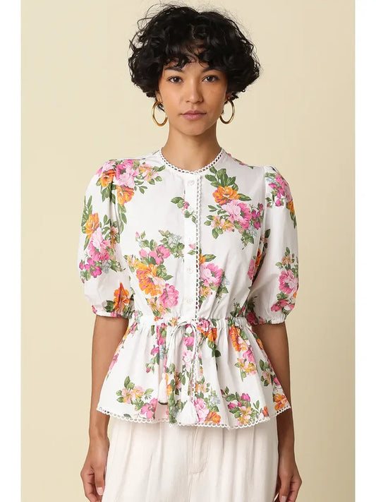 Trisha Blouse - Greige Goods