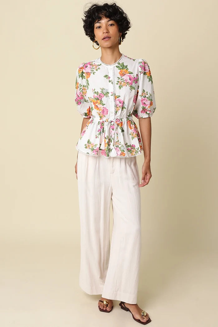 Trisha Blouse - Greige Goods