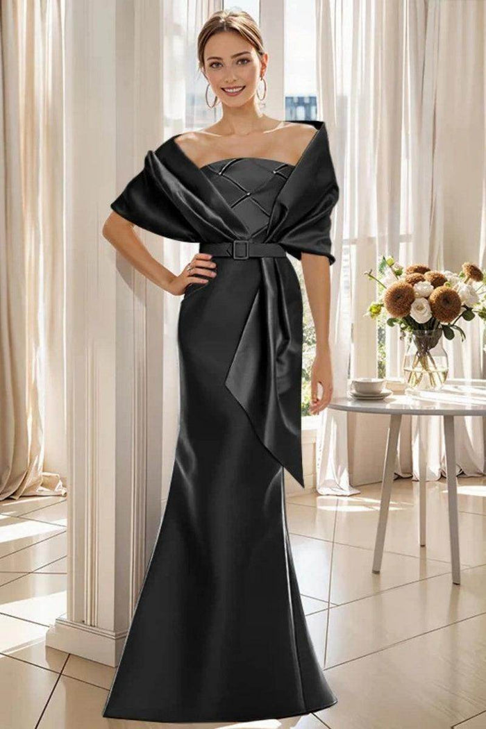 Trumpet 2 Pieces Floor Length Mother of the Bride Dresses CM0370 - COCOMELODY