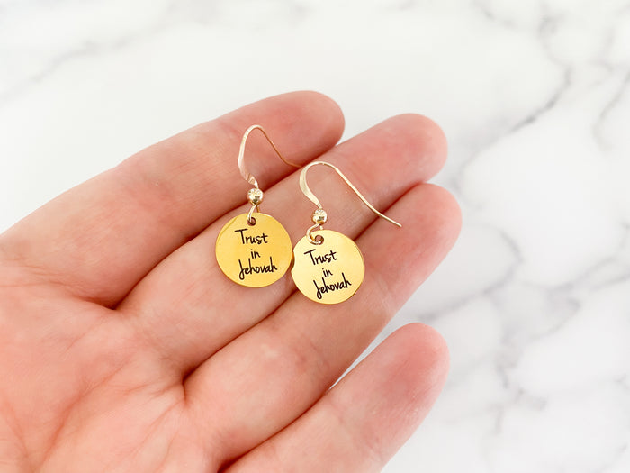 Trust in Jehovah Earrings - GINGERS