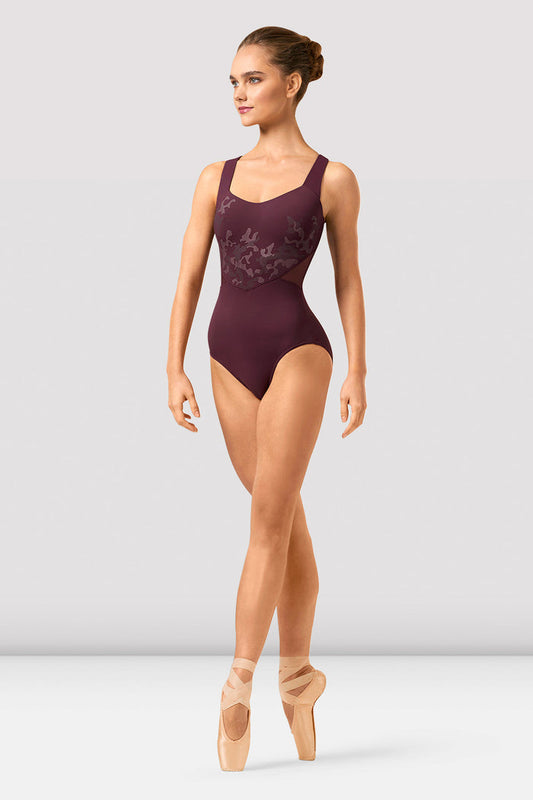 Tween Hanoko Mirage Print Cross Back Leotard Leotard - BLOCH EU
