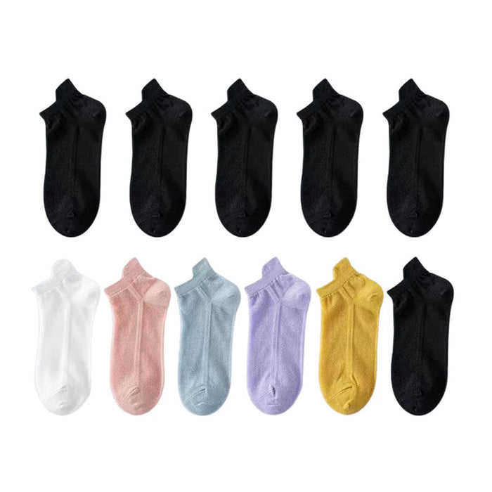 mixed colors (5 pairs)+black (5 pairs) / female