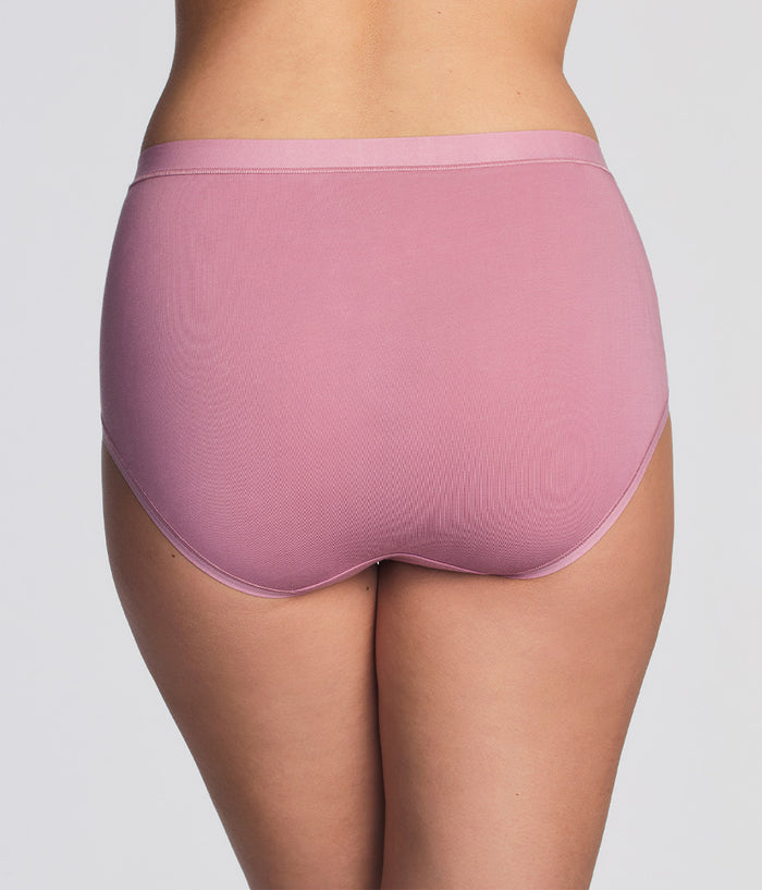 Understated Cotton Brief: Lilas