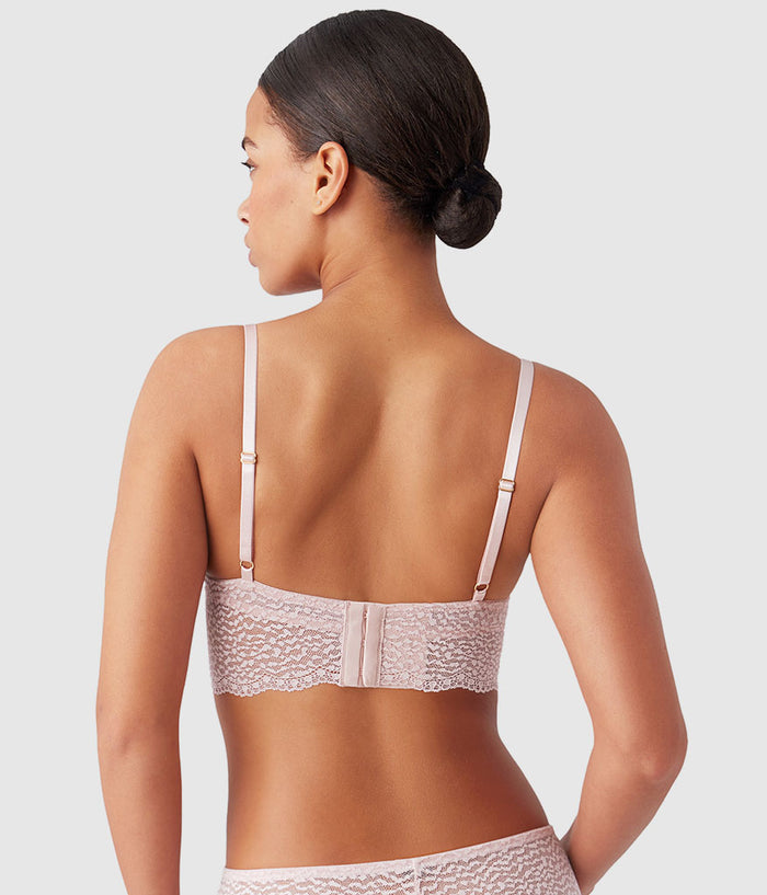 Untamed Demi Longline Bra: Rose Smoke
