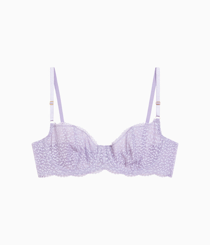 Untamed Demi Underwire Bra: Lavender Gray
