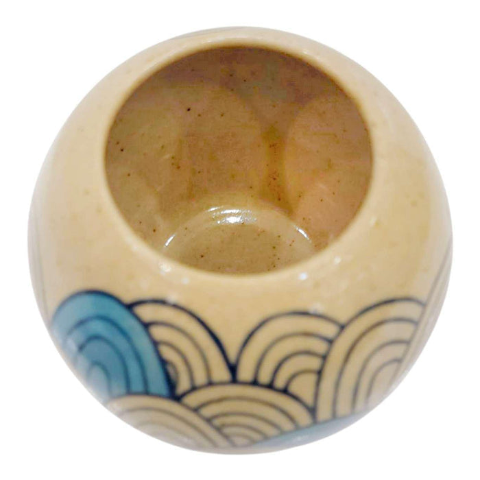 Vase - Blue Waves (OOAK) by Jennifer Fujimoto Collection