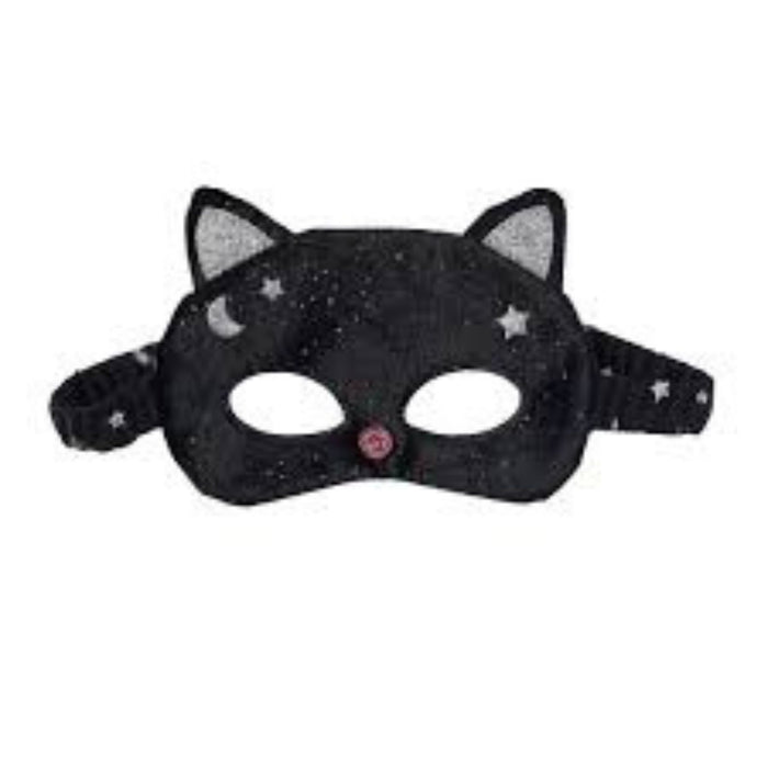 Velvet Black Cat Mask
